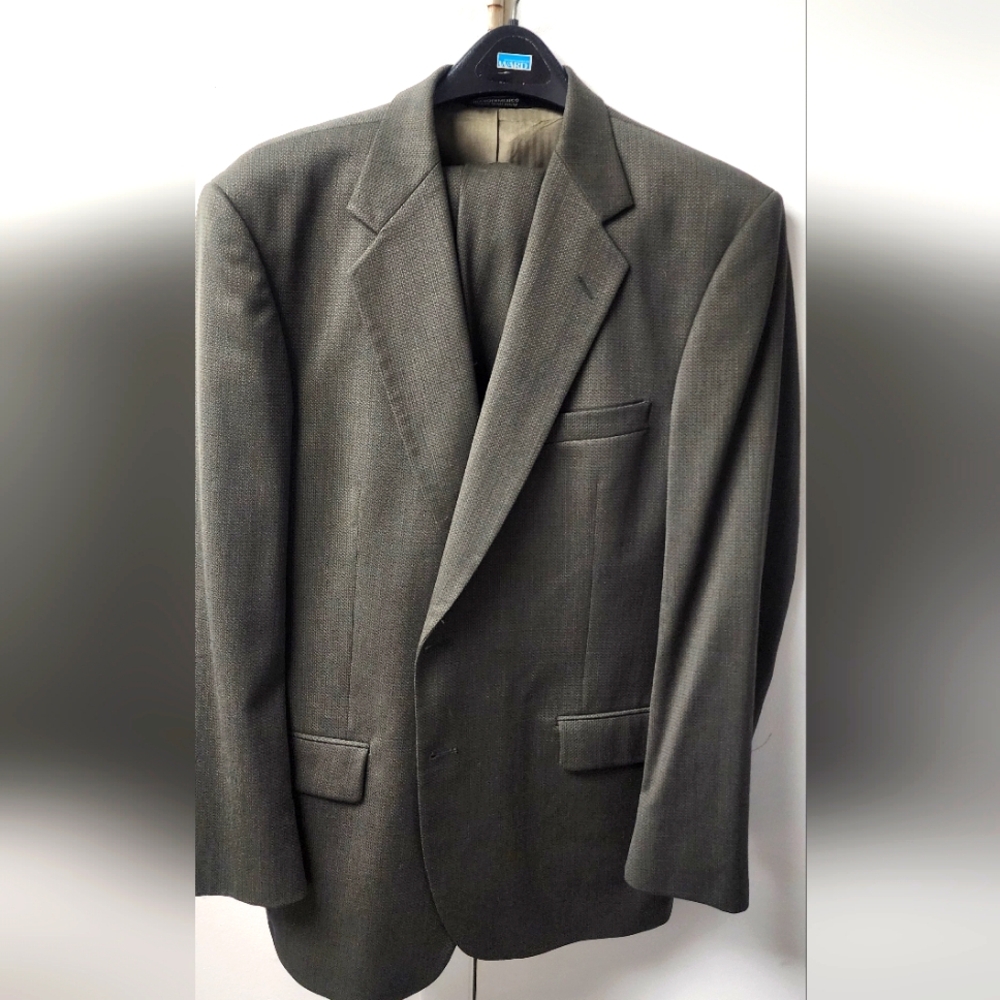 Stafford 40R 2 piece suit green